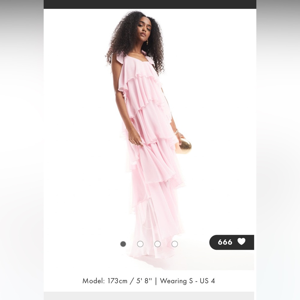 ASOS tiered maxi dress